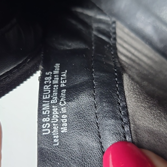 Sam Edelman Petal Black Leather Zip Side Bootjes Size 8.5 - Picture 7 of 7